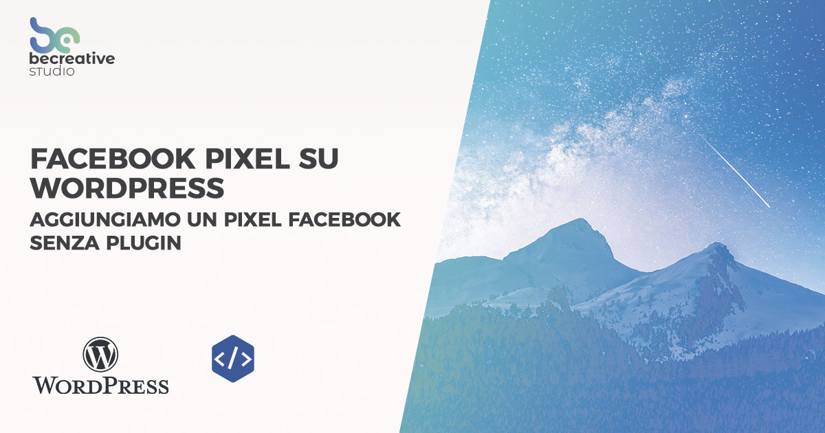pixel facebook su wordpress senza plugin